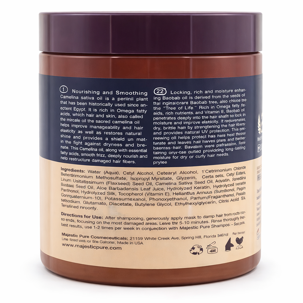 Keratin Smooth Hair Mask – Anti-Frizz Repair (500 ml)
