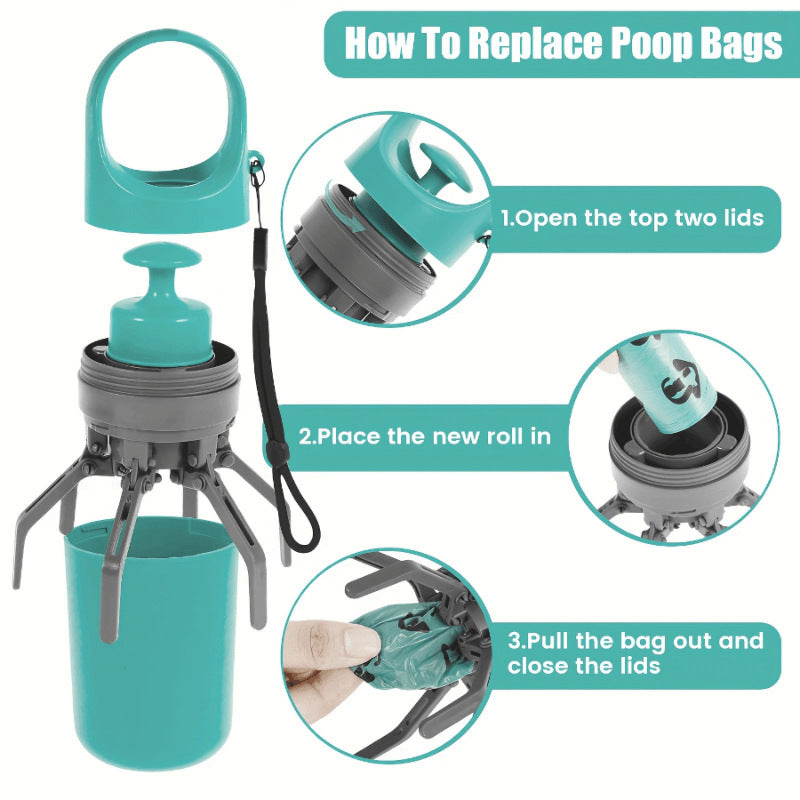 Dog Pooper Scooper Picking Poop Garbage Bag Shit Shovel