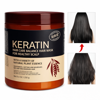 Keratin Smooth Hair Mask – Anti-Frizz Repair (500 ml)