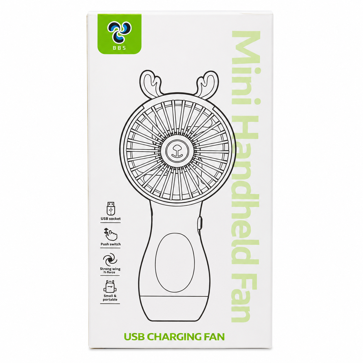 Bunny Mini USB Rechargeable Handheld Fan