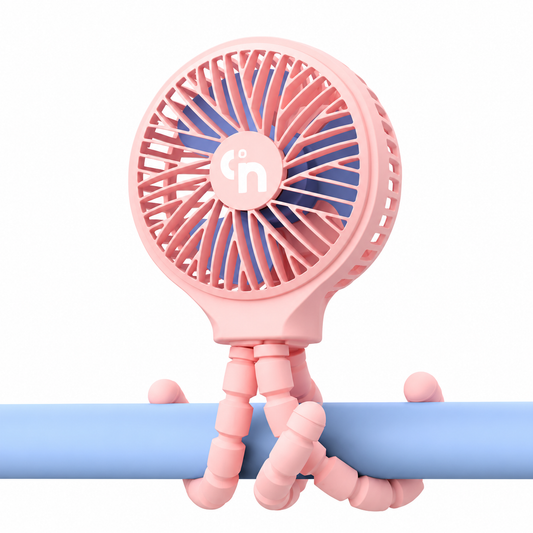 Portable Baby Stroller Fan 4000mAh Rechargeable Clip-On Mini Fan for Stroller, Car Seat & Crib