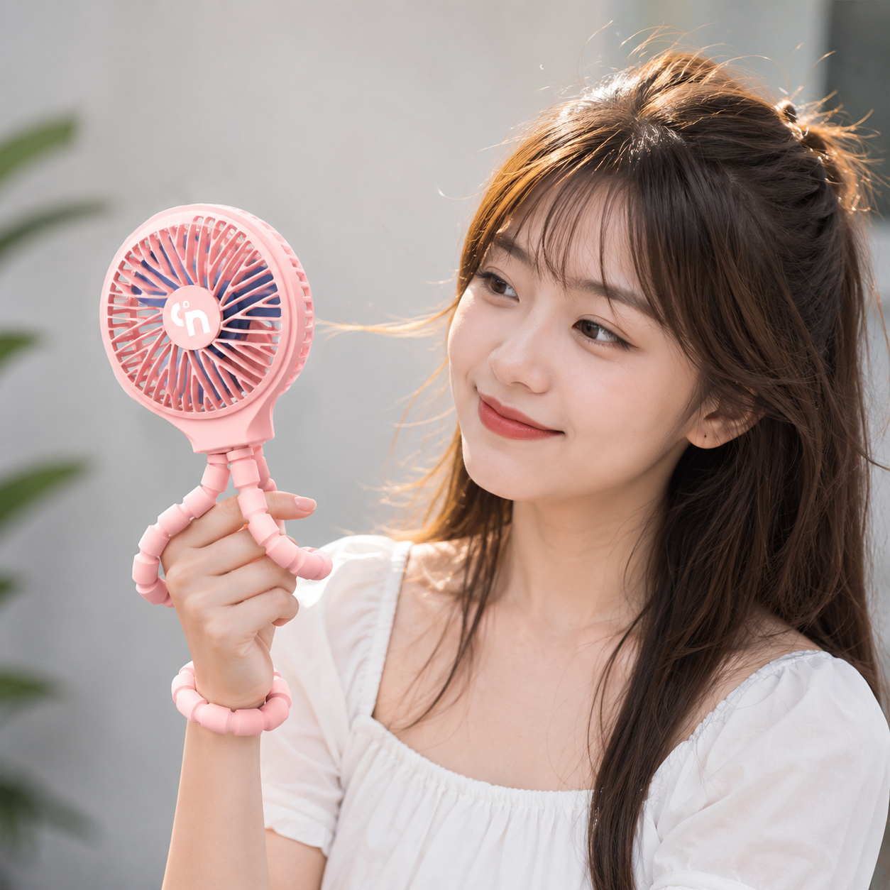 Portable Baby Stroller Fan 4000mAh Rechargeable Clip-On Mini Fan for Stroller, Car Seat & Crib