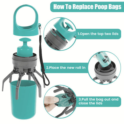 Dog Pooper Scooper Picking Poop Garbage Bag Shit Shovel