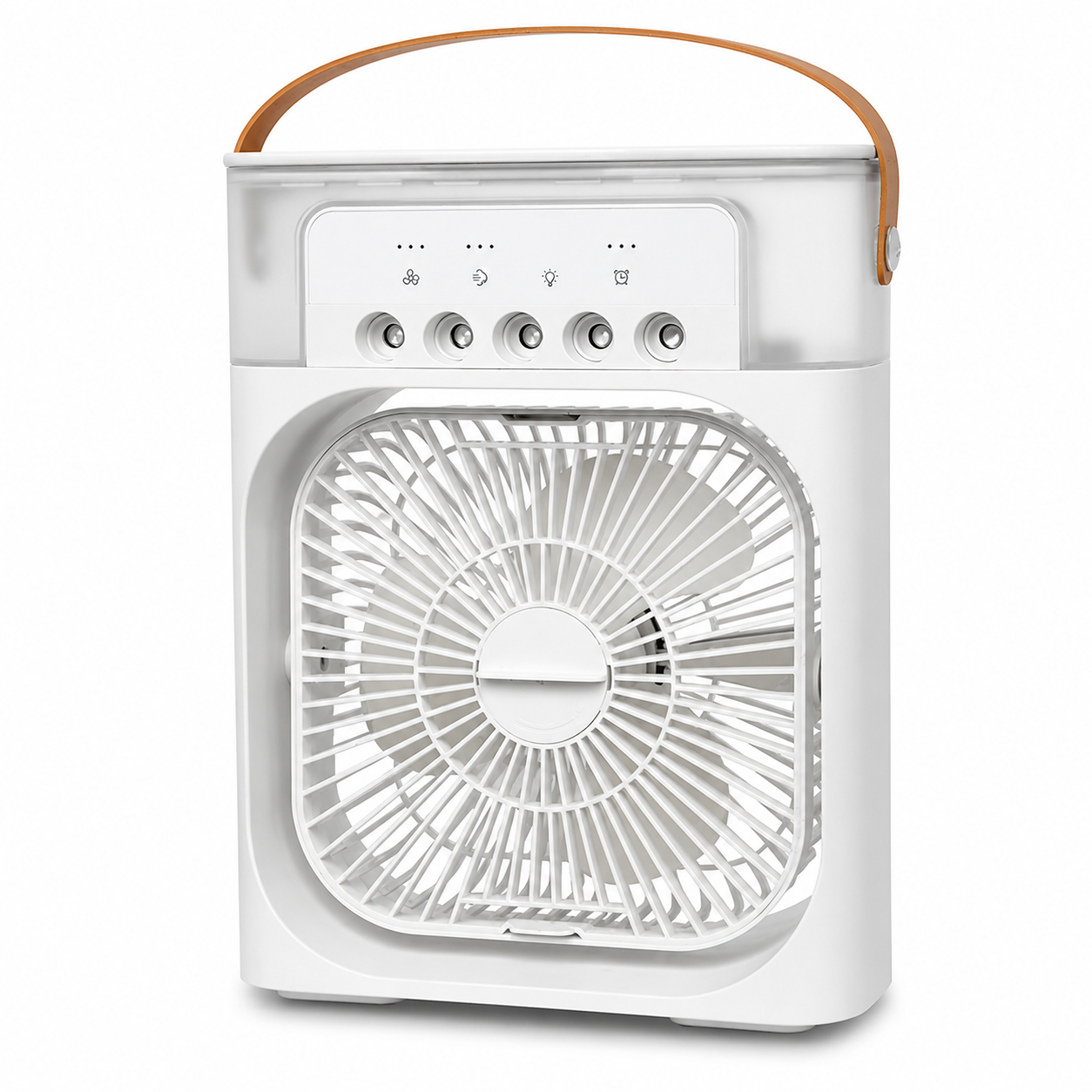 3-in-1 Portable Mist Air Cooler Fan with Humidifier & LED Light